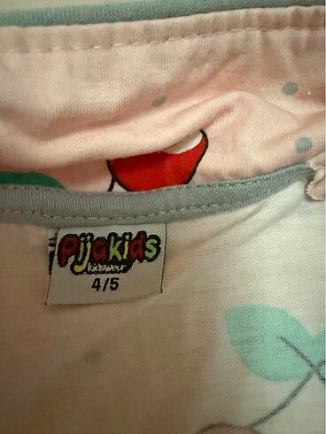4 Yaş Beden Uyku gözlüklü pijama takımı