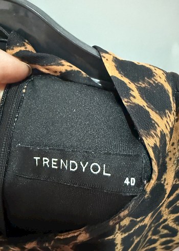 Trendyol & Milla Kahverengi Leopar Desenli Mini Elbise
