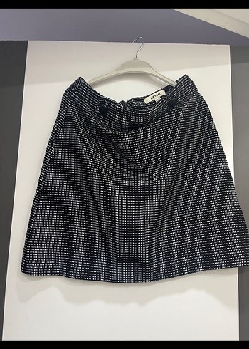 Koton Düğmeli Kareli Midi Etek - Görsel 2