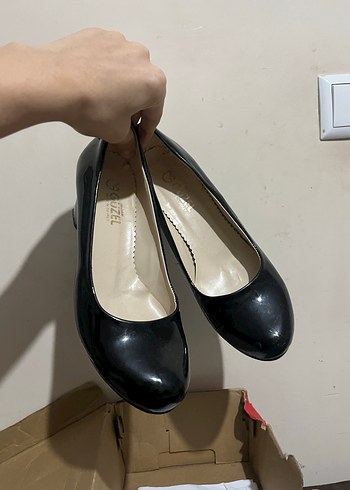 Siyah Rugan Kadın Topuklu Stiletto - Görsel 3