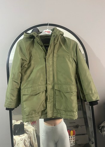 LC Waikiki Erkek Çocuk Haki Kapüşonlu Mont - Görsel 6