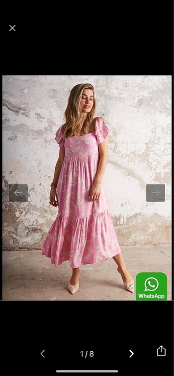 Pembe elbise