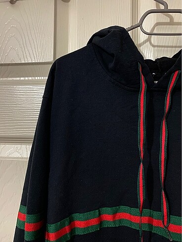 BÜYÜK BEDEN TESETTÜR SWEATSHIRT KAPÜŞONLU TUNİK