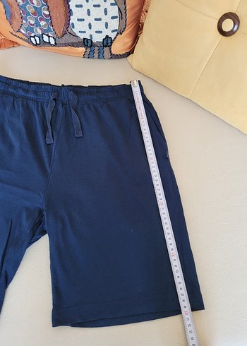 Erkek Lacivert Pamuklu Rahat Kesim Şort - Görsel 2