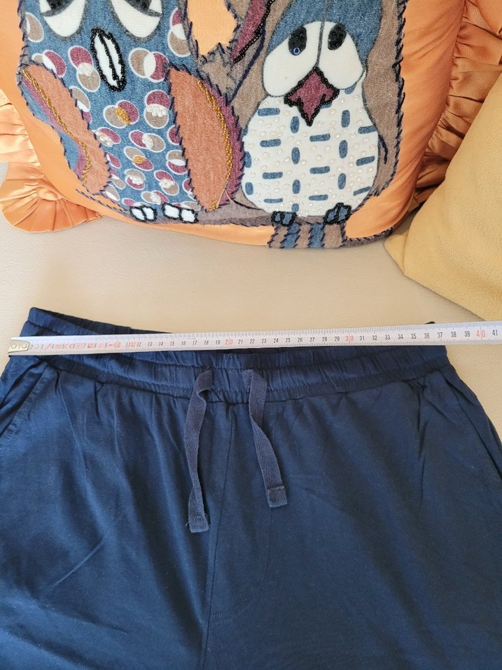 Erkek Lacivert Pamuklu Rahat Kesim Şort - Görsel 3