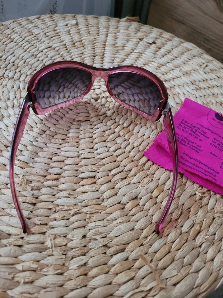 Pembe Kadın Güneş Gözlüğü - Görsel 4