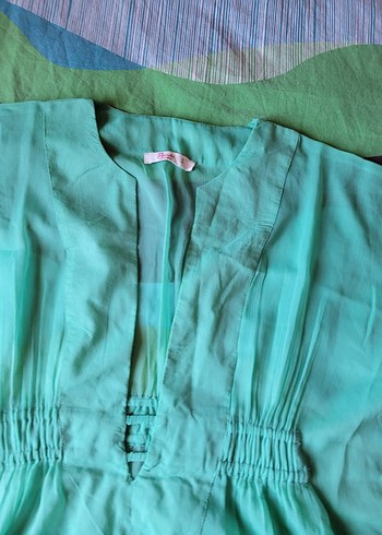 Penti Mint Yeşili Mini Transparan Pareo - Görsel 5