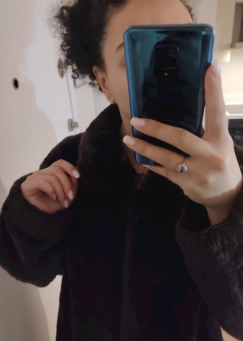 Kahverengi Kadın Midi Boy Suni Kürk Ceket - Görsel 3