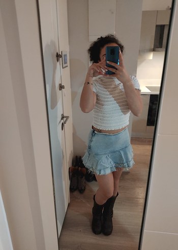 Beyaz Normcore bluz - Görsel 2