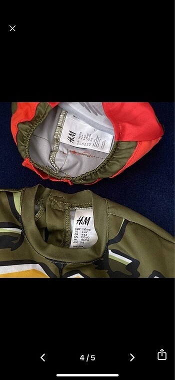 6 Yaş Beden H&M kostüm