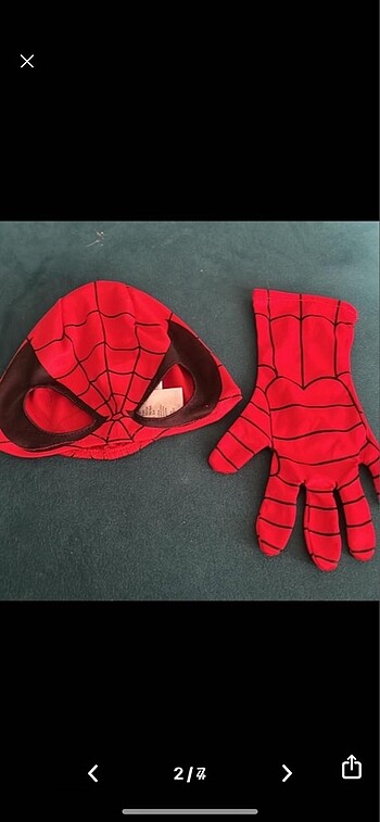 4 Yaş Beden mavi Renk H&M SPİDERMAN KOSTÜM