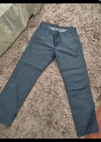 Gri Regular Fit Erkek Denim Pantolon