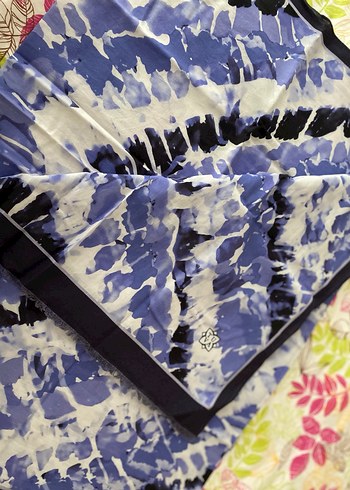 Çiçek Desenli Çok Renkli Bohem Kadın Şal - Görsel 14