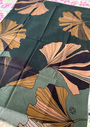 Çiçek Desenli Çok Renkli Bohem Kadın Şal - Görsel 5