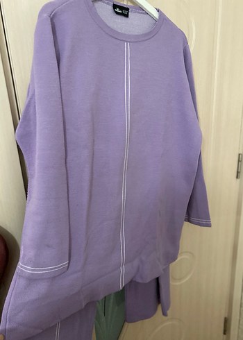 Mor Kadın Rahat Triko Takımı - Görsel 2