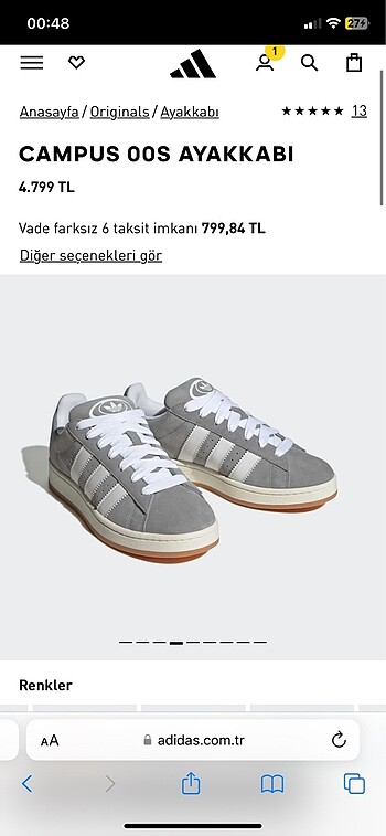 Adidas adidas spor ayakkabı