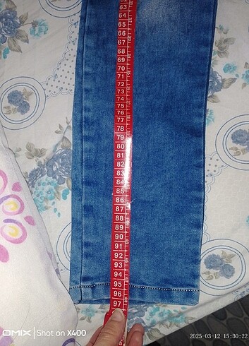 12-13 Yaş Beden mavi Renk KIZ ÇOCUK KOT PANTOLON
