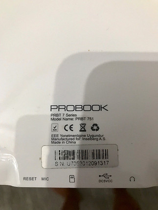  Beden Probook tablet