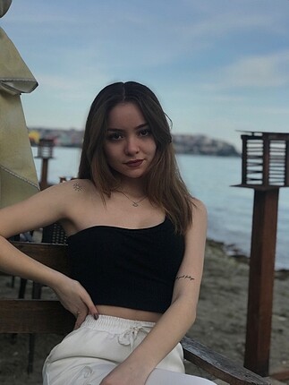 yarım omuz siyah