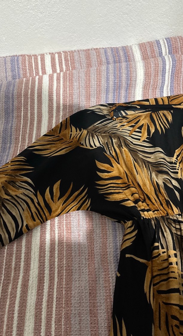 Bohem Tarzı V Yakalı Uzun yazlık elbise - Görsel 3