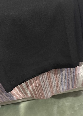 Kadın Siyah Pilili Midi Kumaş Pantolon - Görsel 2