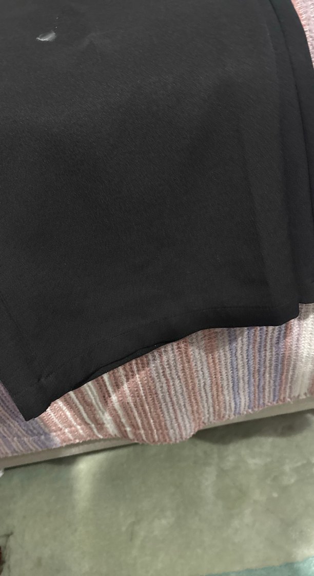 Kadın Siyah Pilili Midi Kumaş Pantolon - Görsel 2