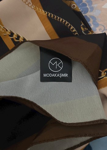 Zincir Detaylı Çok Renkli Kadın şal - Görsel 3