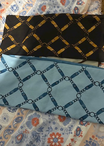 Zincir Detaylı Çok Renkli Kadın şal - Görsel 2