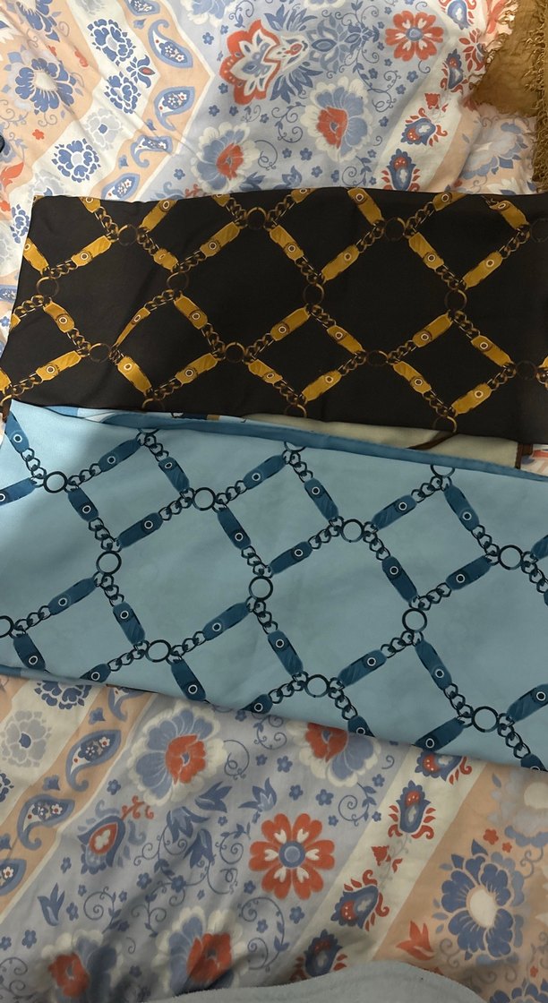 Zincir Detaylı Çok Renkli Kadın şal - Görsel 2