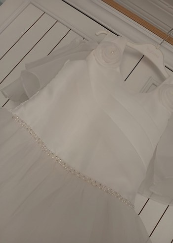 Beyaz Vintage Prenses Gelinlik - Görsel 4