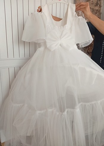 Beyaz Vintage Prenses Gelinlik - Görsel 5