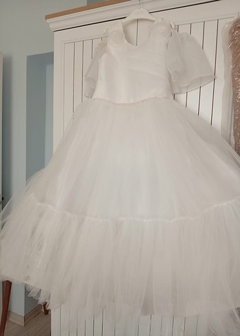 Beyaz Vintage Prenses Gelinlik - Görsel 2