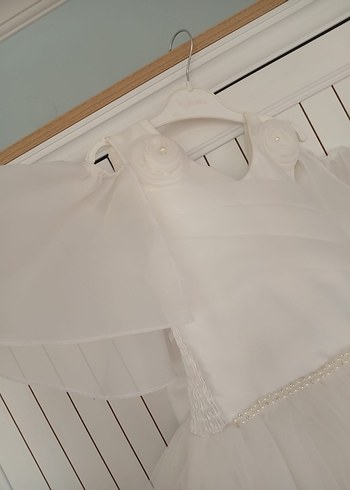 Beyaz Vintage Prenses Gelinlik - Görsel 8