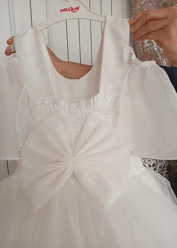 Beyaz Vintage Prenses Gelinlik - Görsel 6