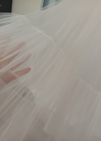 Beyaz Vintage Prenses Gelinlik - Görsel 3