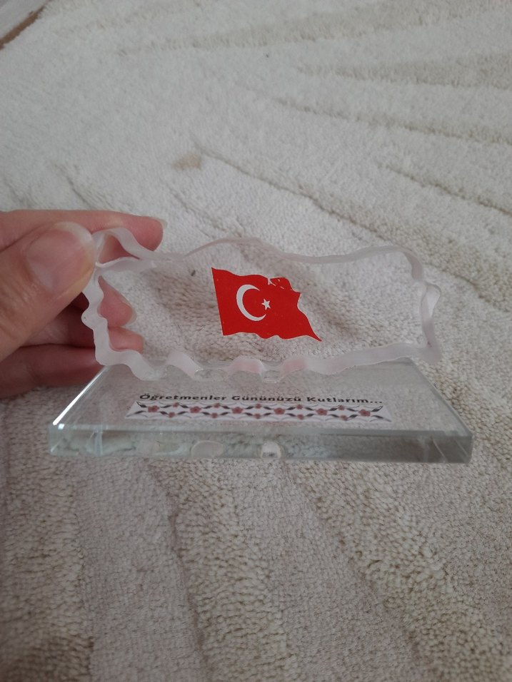 Türkiye Haritası Temalı Kristal Plaket - Görsel 2