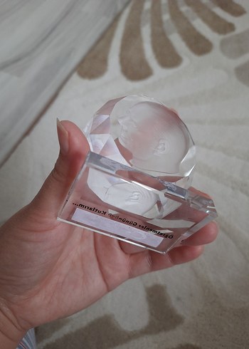 Altın Renkli Kristal Atatürk Figürin - Görsel 6