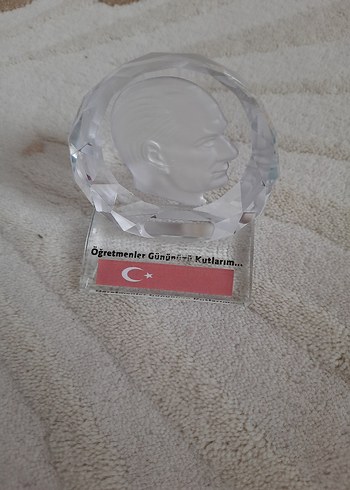Altın Renkli Kristal Atatürk Figürin - Görsel 5