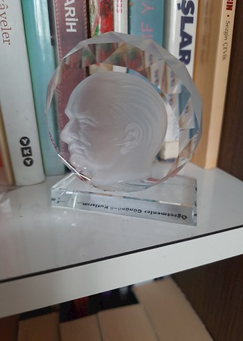 Altın Renkli Kristal Atatürk Figürin - Görsel 2