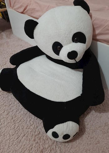 Gri Siyah Peluş Panda Oyuncak - Görsel 2