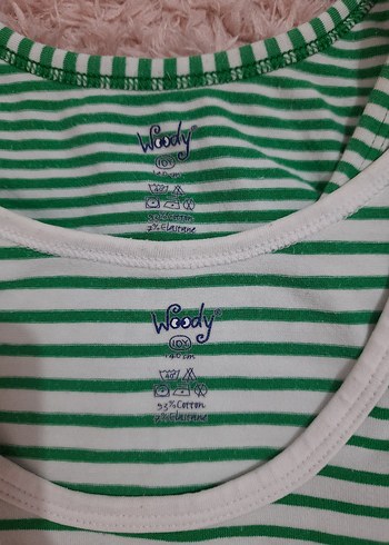 Yeşil Çizgili Bebek atleti 2'li - Görsel 2