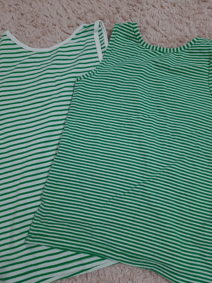 Yeşil Çizgili Bebek atleti 2'li - Görsel 5