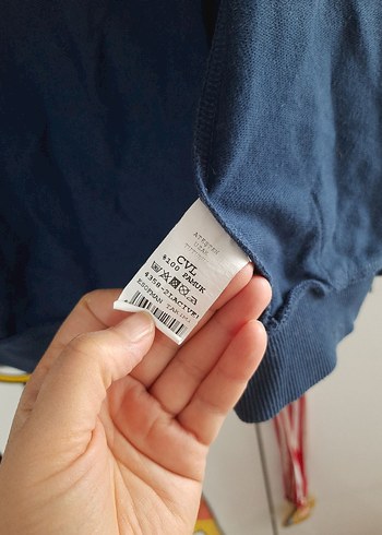 Erkek Çocuk Lacivert Fermuarlı Sweatshirt - Görsel 2