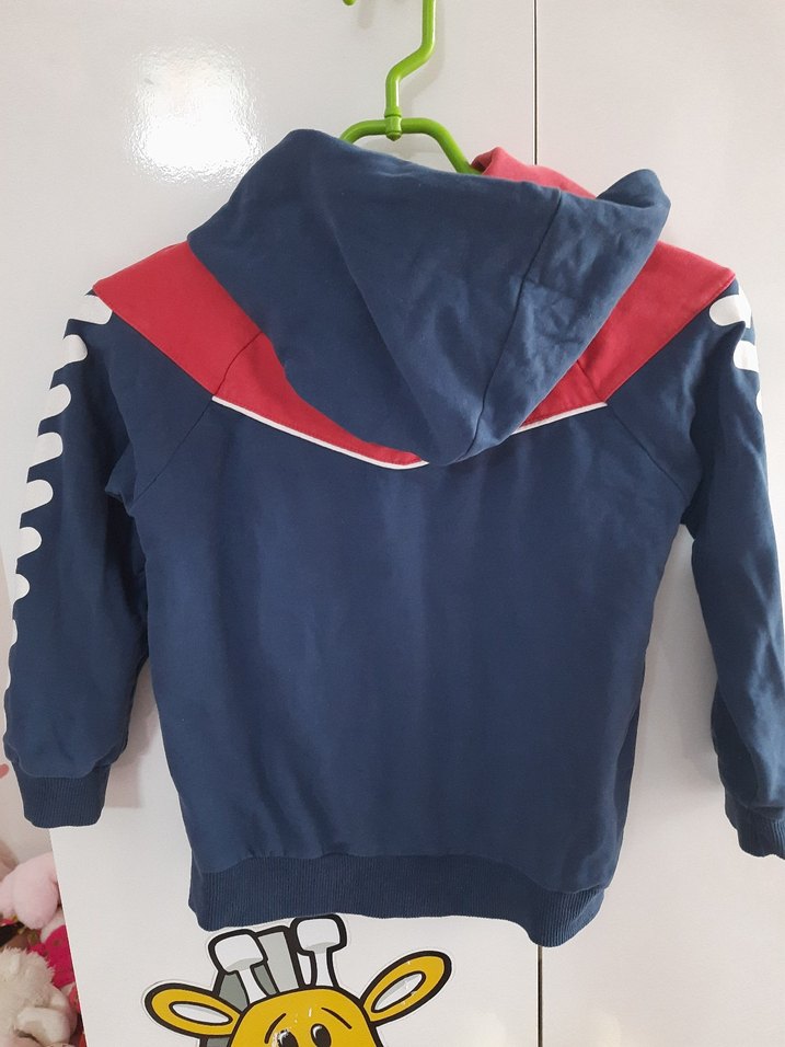 Erkek Çocuk Lacivert Fermuarlı Sweatshirt - Görsel 3