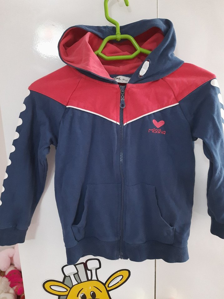 Erkek Çocuk Lacivert Fermuarlı Sweatshirt - Görsel 4