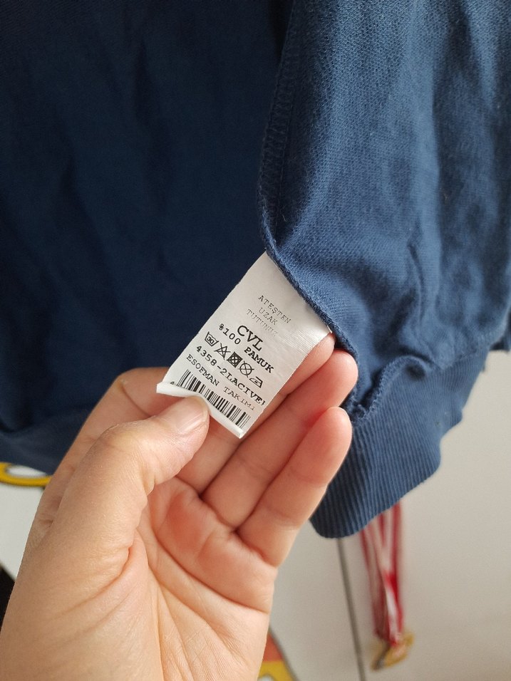 Erkek Çocuk Lacivert Fermuarlı Sweatshirt - Görsel 2