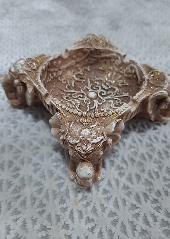 Bej Detaylı Dekoratif küllük - Görsel 3