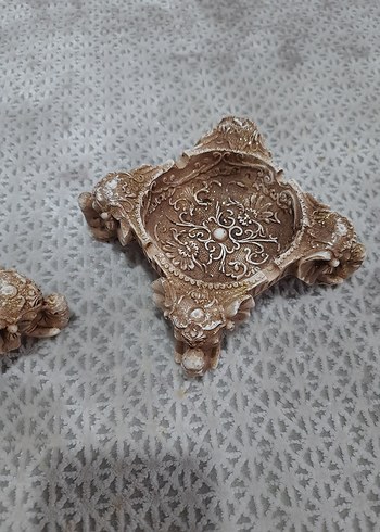 Bej Detaylı Dekoratif küllük - Görsel 9