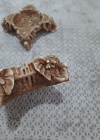 Bej Detaylı Dekoratif küllük - Görsel 2