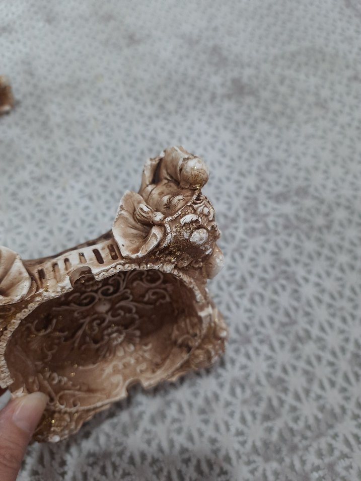 Bej Detaylı Dekoratif küllük - Görsel 5